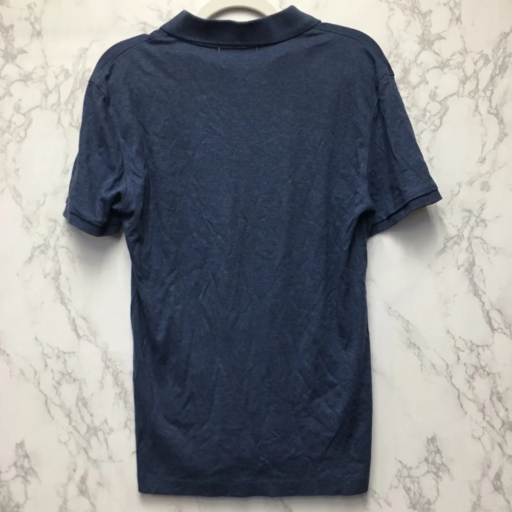Banana Republic Luxury Touch Performance Small Blue 100% Cotton Preppy Classic
